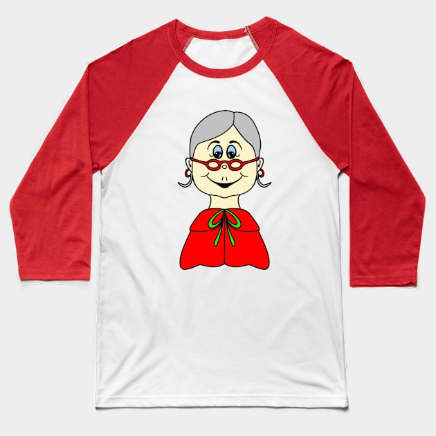 MRS Claus Merry Christmas Baseball T-Shirt by SartorisArt1